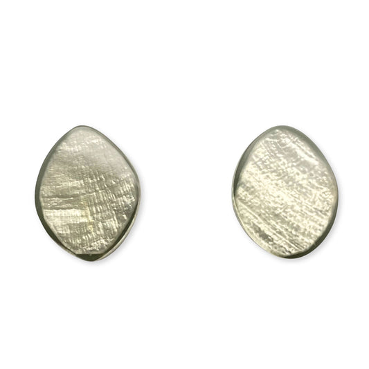 Mint Floating Shell Stud Earrings