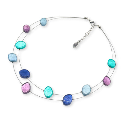 Haze Floating Shell Double Strand Necklace