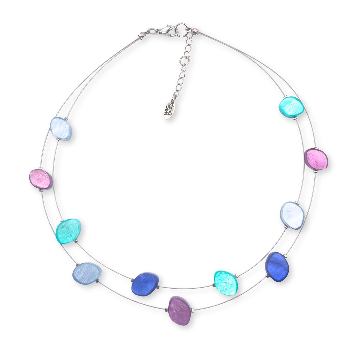 Haze Floating Shell Double Strand Necklace