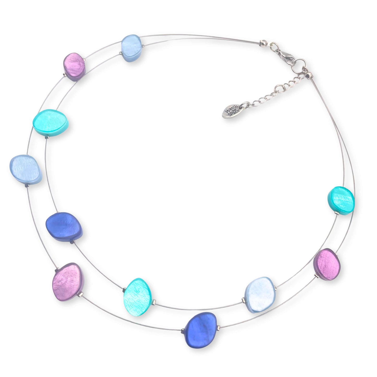 Haze Floating Shell Double Strand Necklace