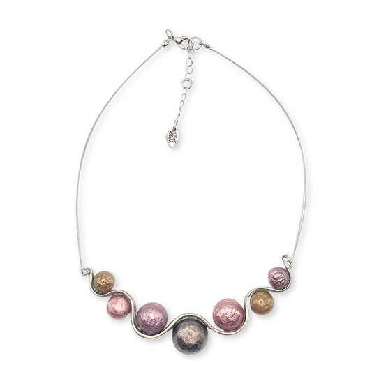 Old Rose Bubble Necklace