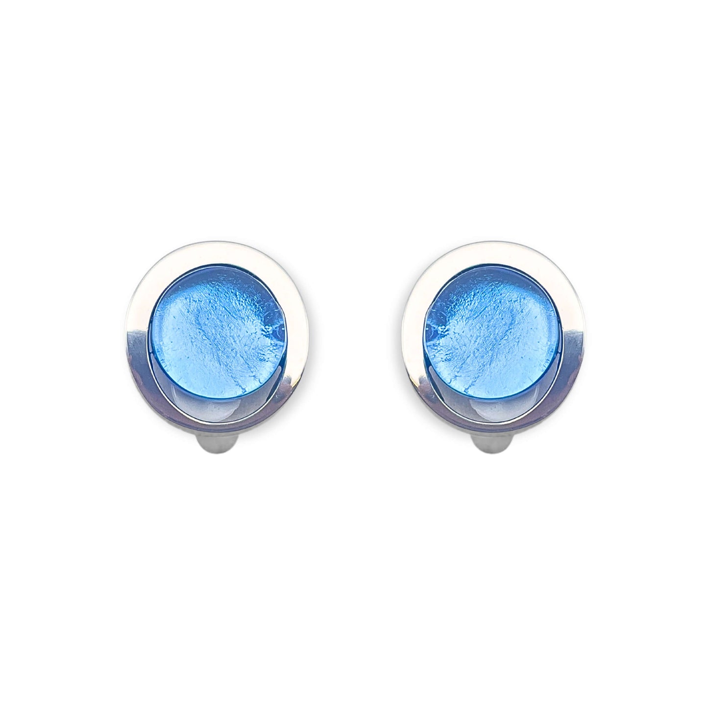 Sky Eclipse Clip Earrings
