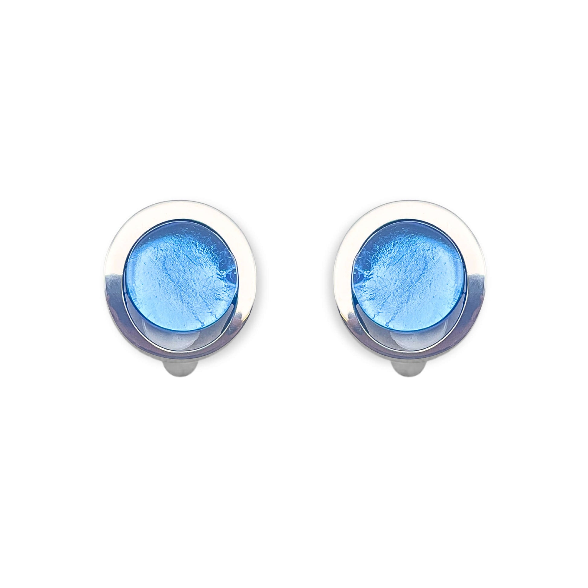 Sky Eclipse Clip Earrings