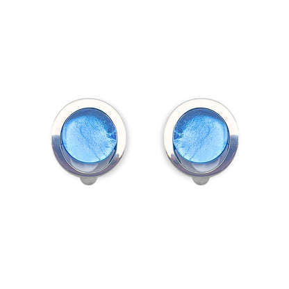 Sky Eclipse Clip Earrings