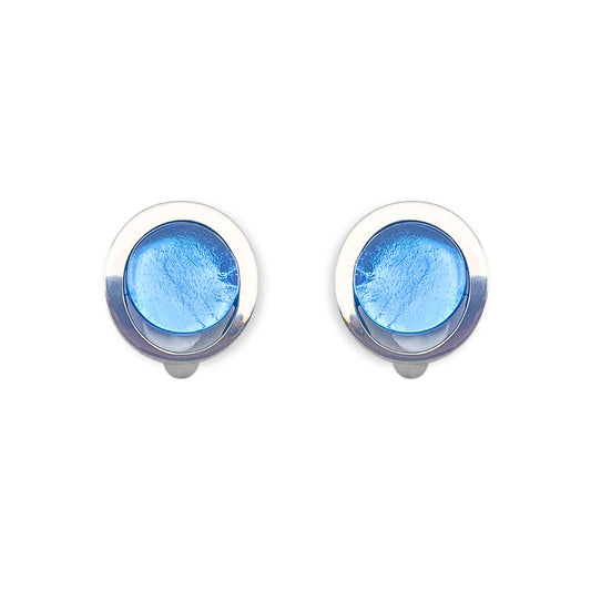 Sky Eclipse Clip Earrings