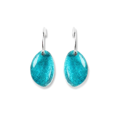 Jade Pebble Creole Earrings