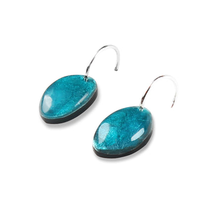 Jade Pebble Creole Earrings
