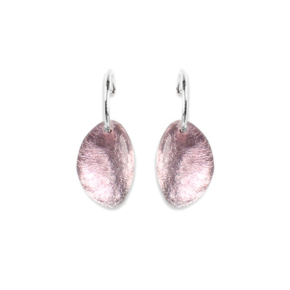 Rose Pebble Creole Earrings