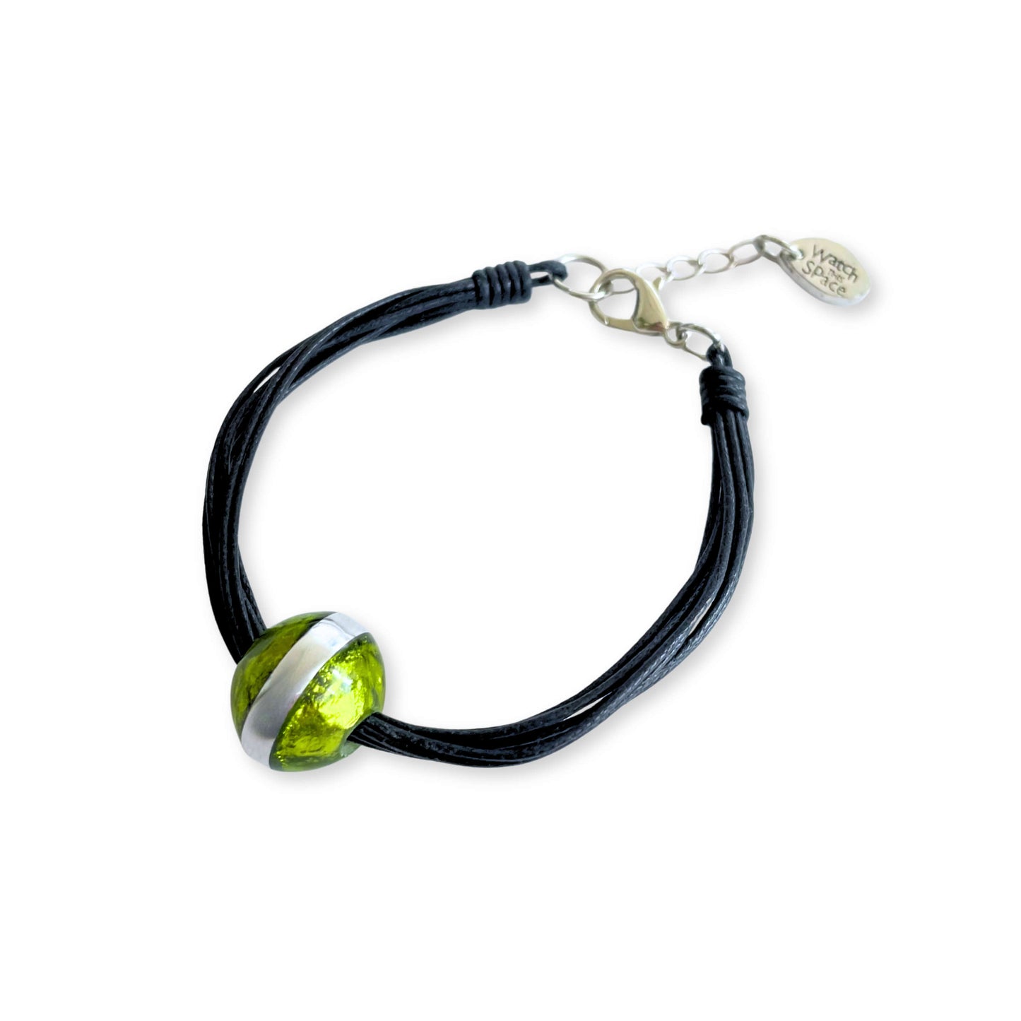 Green Aluminium Ball Bracelet