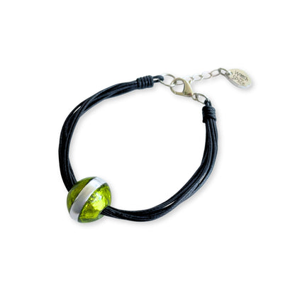 Green Aluminium Ball Bracelet