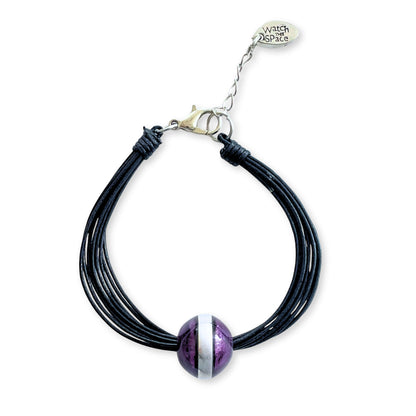 Purple Aluminium Ball Bracelet