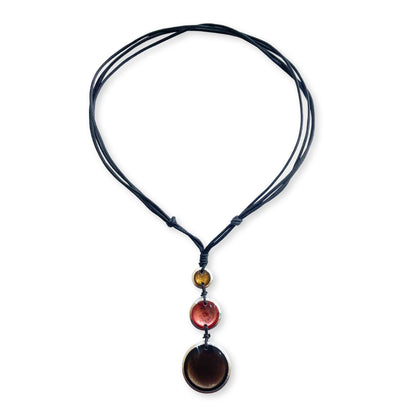 Old Rose Aluminium Pebble 3 Drop Pendant