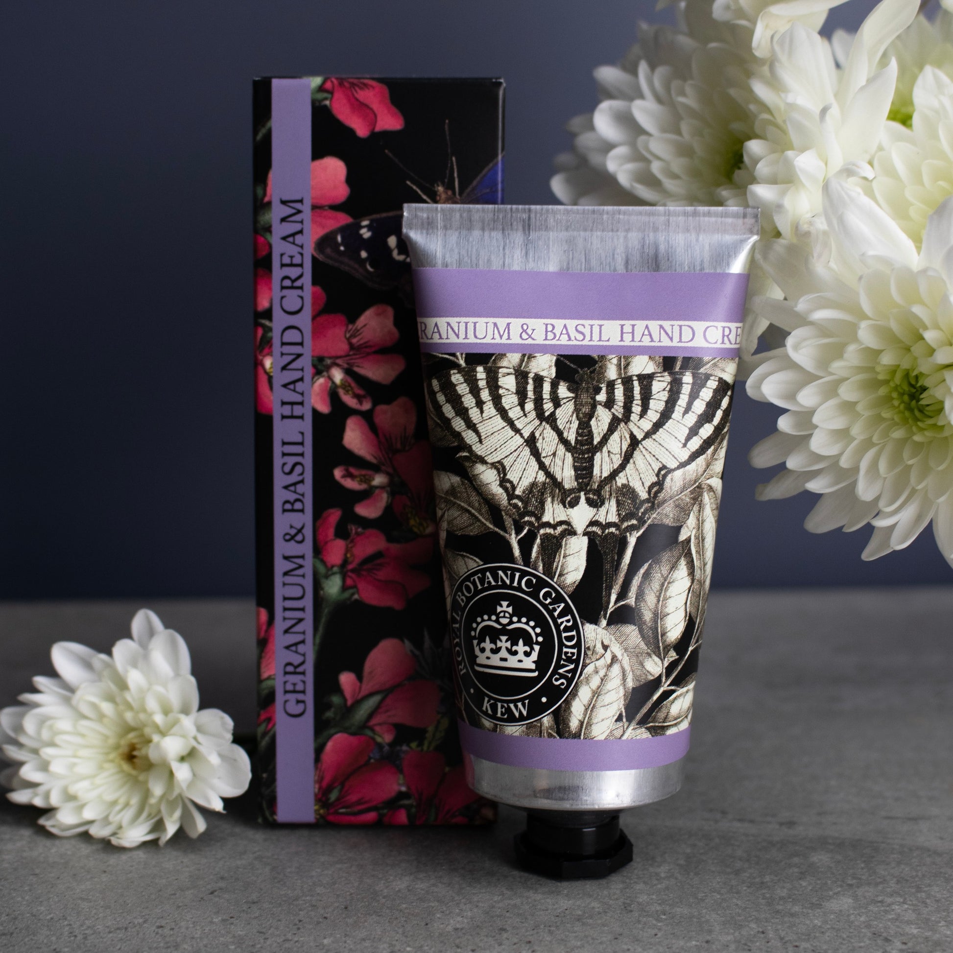 Kew Gardens 75ml Hand Cream - Geranium and Basil