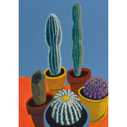 Sunlit Cactus Greeting Card