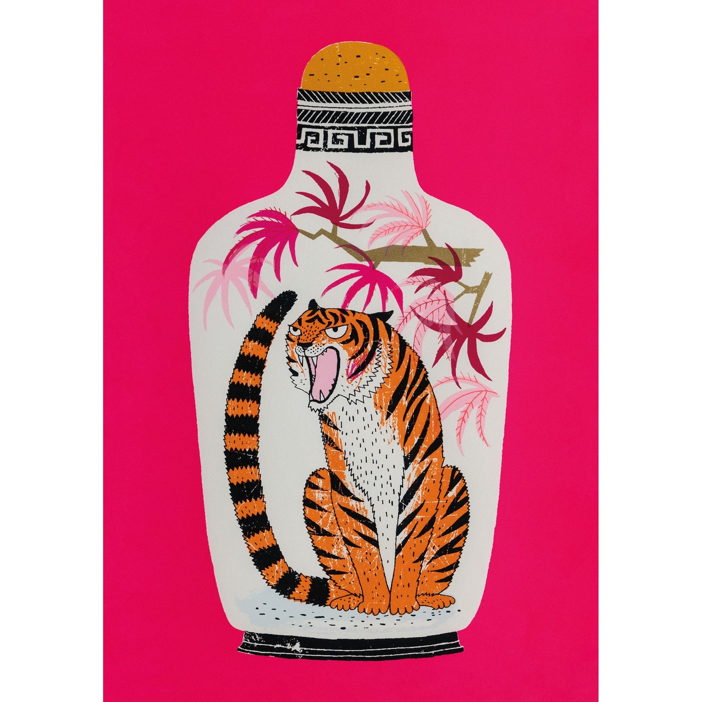 Ticked Off Tiger Greeting Card