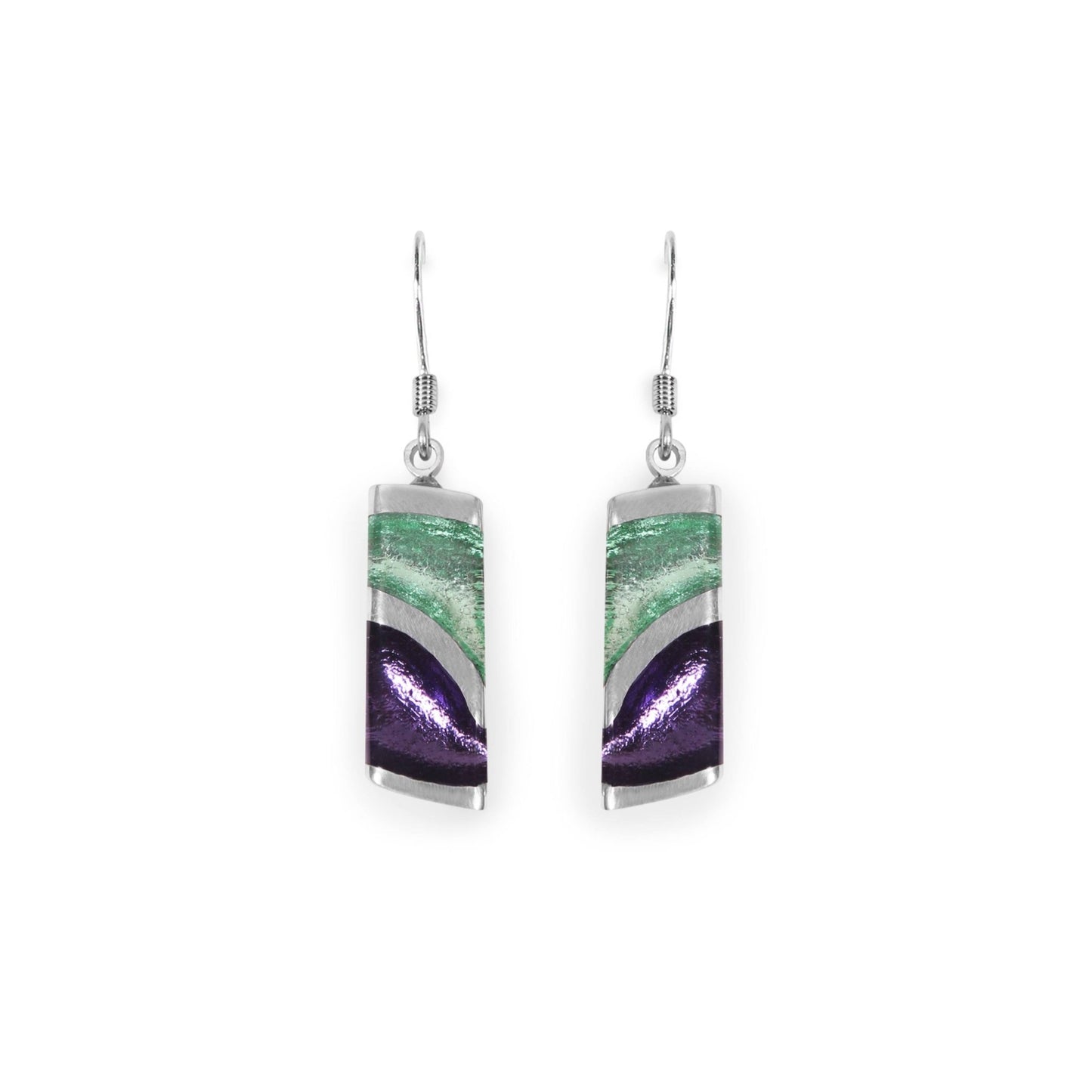 Bluebell Lava Shiny Fish Hook Earrings | The Jewellery Stop