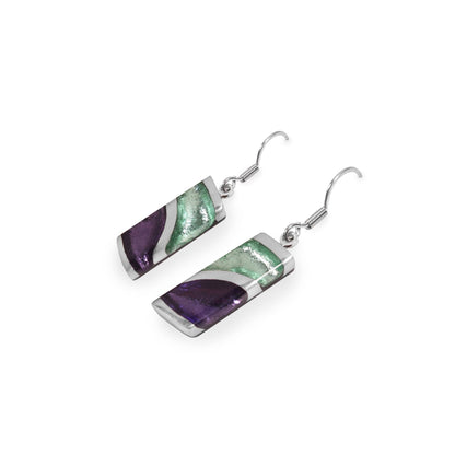 Bluebell Lava Shiny Fish Hook Earrings | The Jewellery Stop