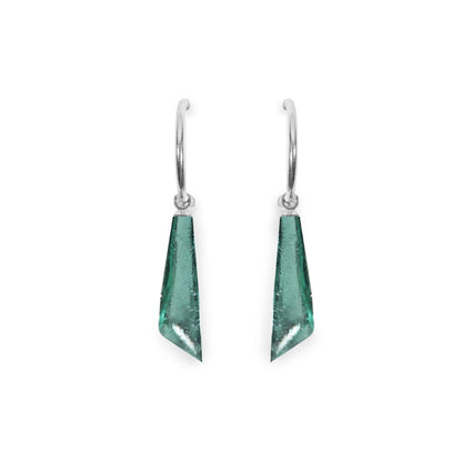 Bluebell Icicle Shiny Short Creole Earrings | The Jewellery Stop