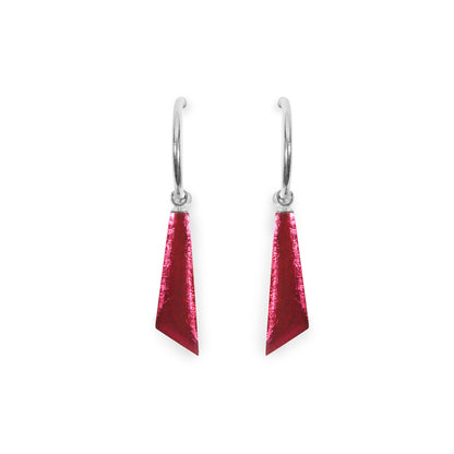 St Tropez Icicle Shiny Short Creole Earrings