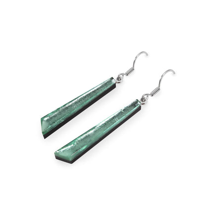 Bluebell Icicle Shiny Long Fish Hook Earrings | The Jewellery Stop