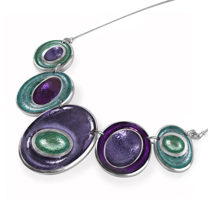 Bluebell Organic Circles Shiny Necklace