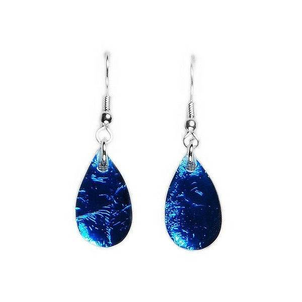 Twilight Flower Shiny Petal Fish Hook Earrings | The Jewellery Stop