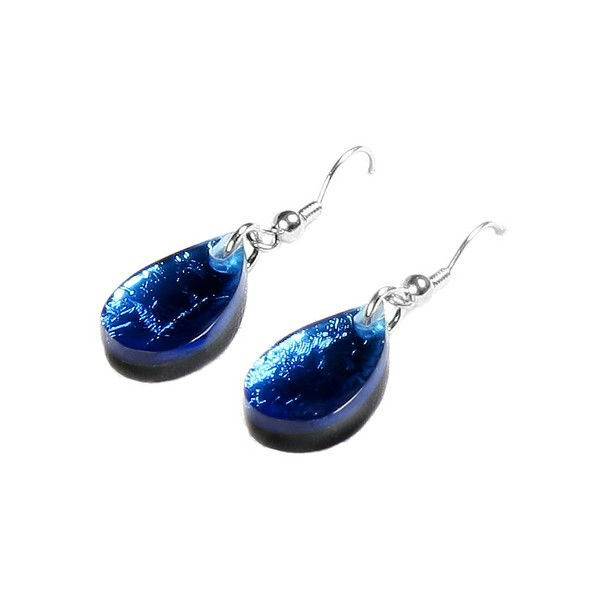 Twilight Flower Shiny Petal Fish Hook Earrings | The Jewellery Stop
