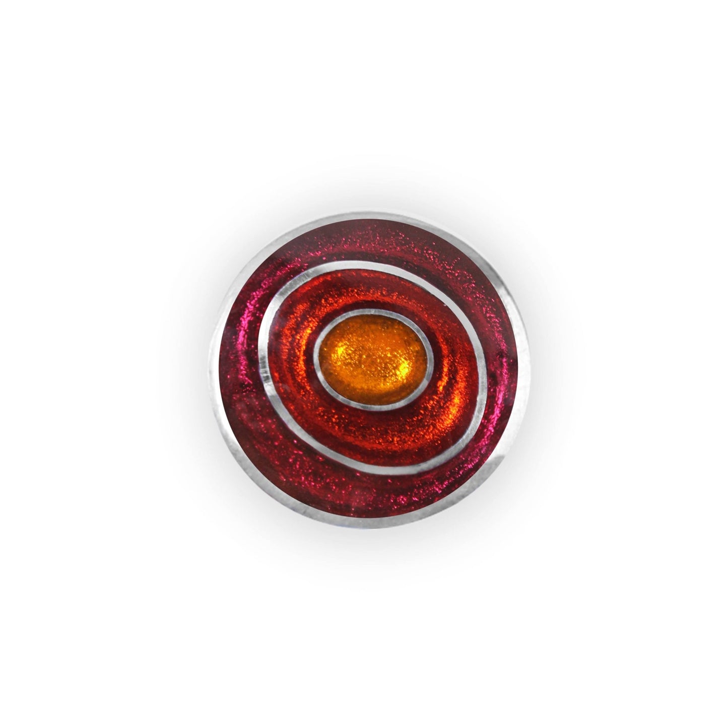 St Tropez Organic Circles Shiny Brooch | The Jewellery Stop
