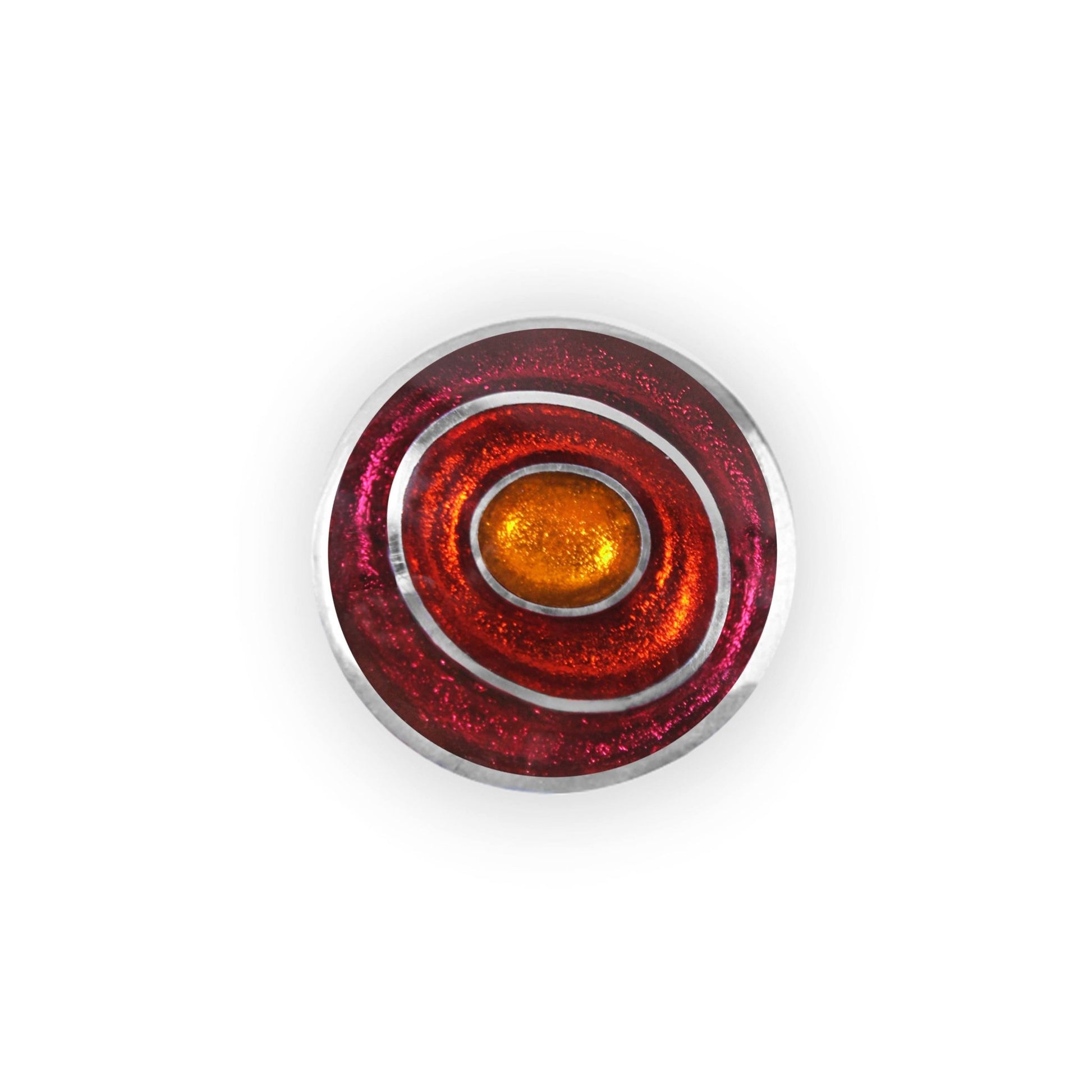 St Tropez Organic Circles Shiny Brooch | The Jewellery Stop