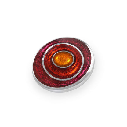 St Tropez Organic Circles Shiny Brooch | The Jewellery Stop