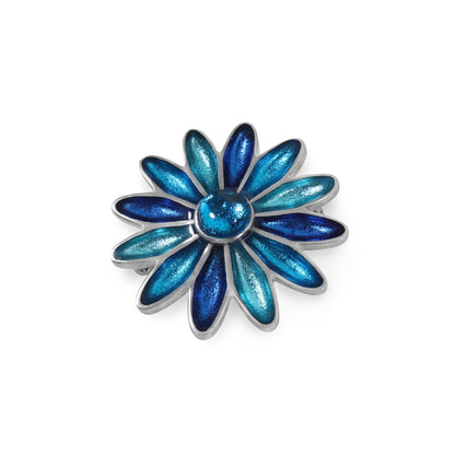 Turquoise Daisy Shiny Brooch | The Jewellery Stop