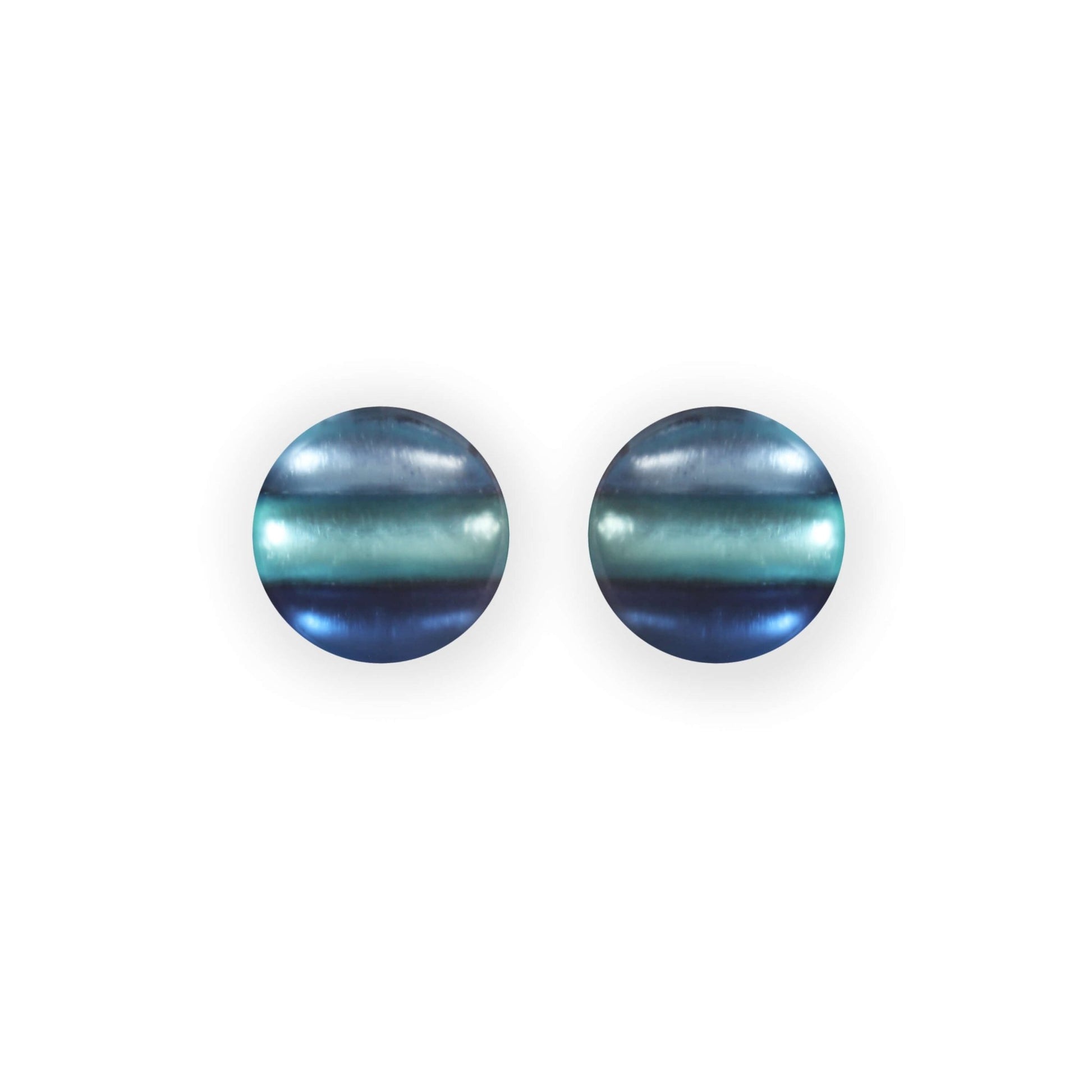 Arctic Geometric Circles Matte Stud Earrings | The Jewellery Stop