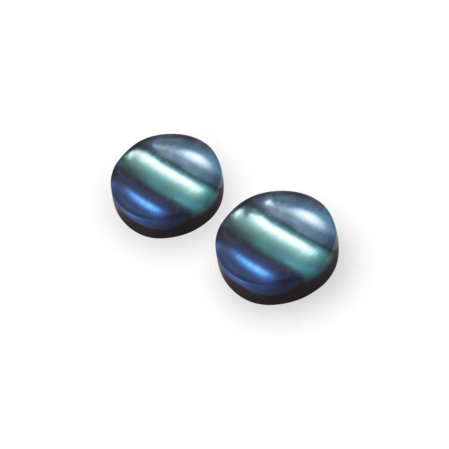 Arctic Geometric Circles Matte Stud Earrings | The Jewellery Stop