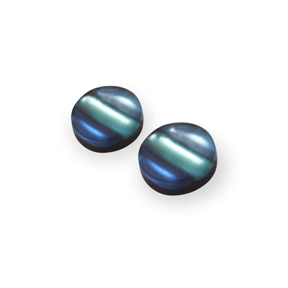 Arctic Geometric Circles Matte Stud Earrings | The Jewellery Stop