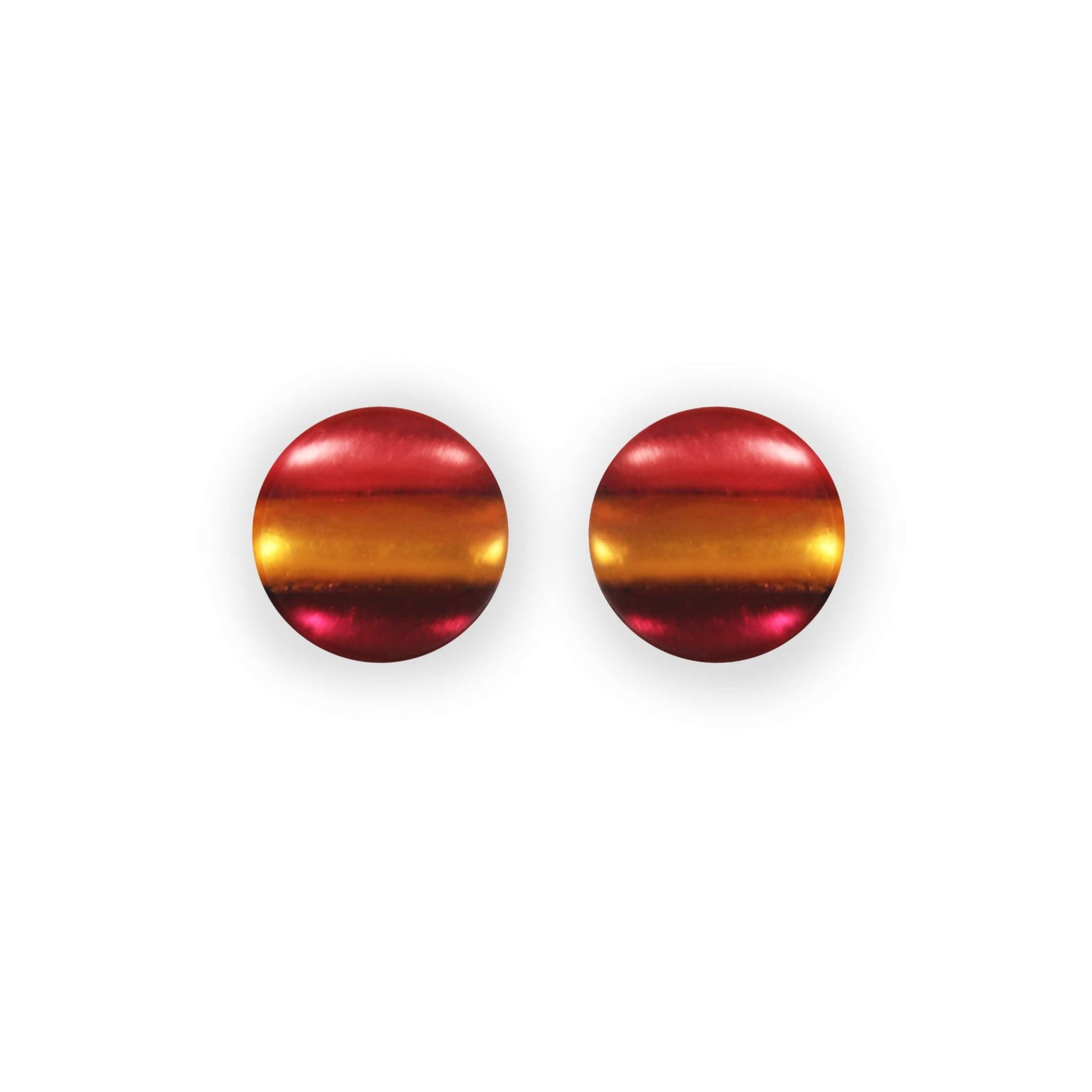 Latino Geometric Circles Matte Stud Earrings | The Jewellery Stop