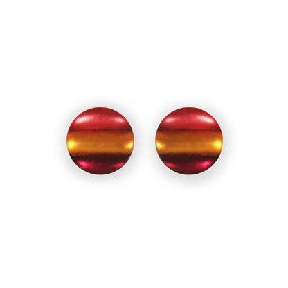 Latino Geometric Circles Matte Stud Earrings | The Jewellery Stop