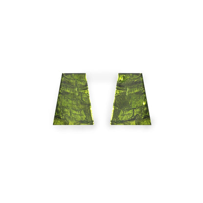 Peridot Aztec Shiny Large Stud Earrings | The Jewellery Stop