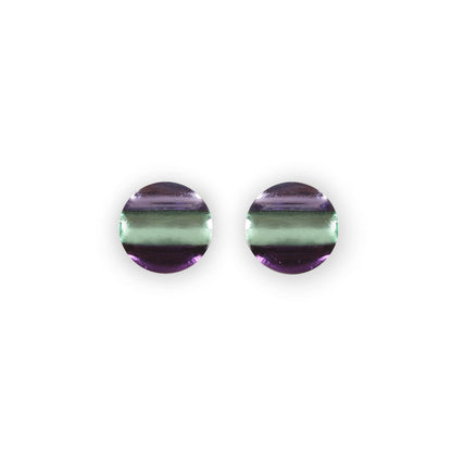 Bluebell Geometric Circles Shiny Stud Earrings | The Jewellery Stop