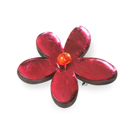 St Tropez Flower Shiny Brooch