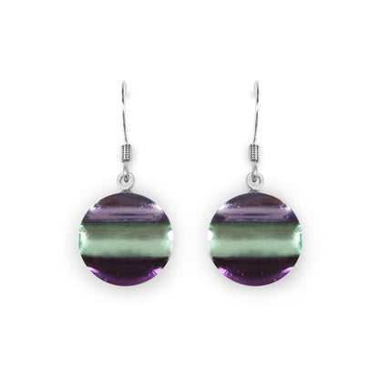 Bluebell Geometric Circles Shiny Fish Hook Earrings | The Jewellery Stop
