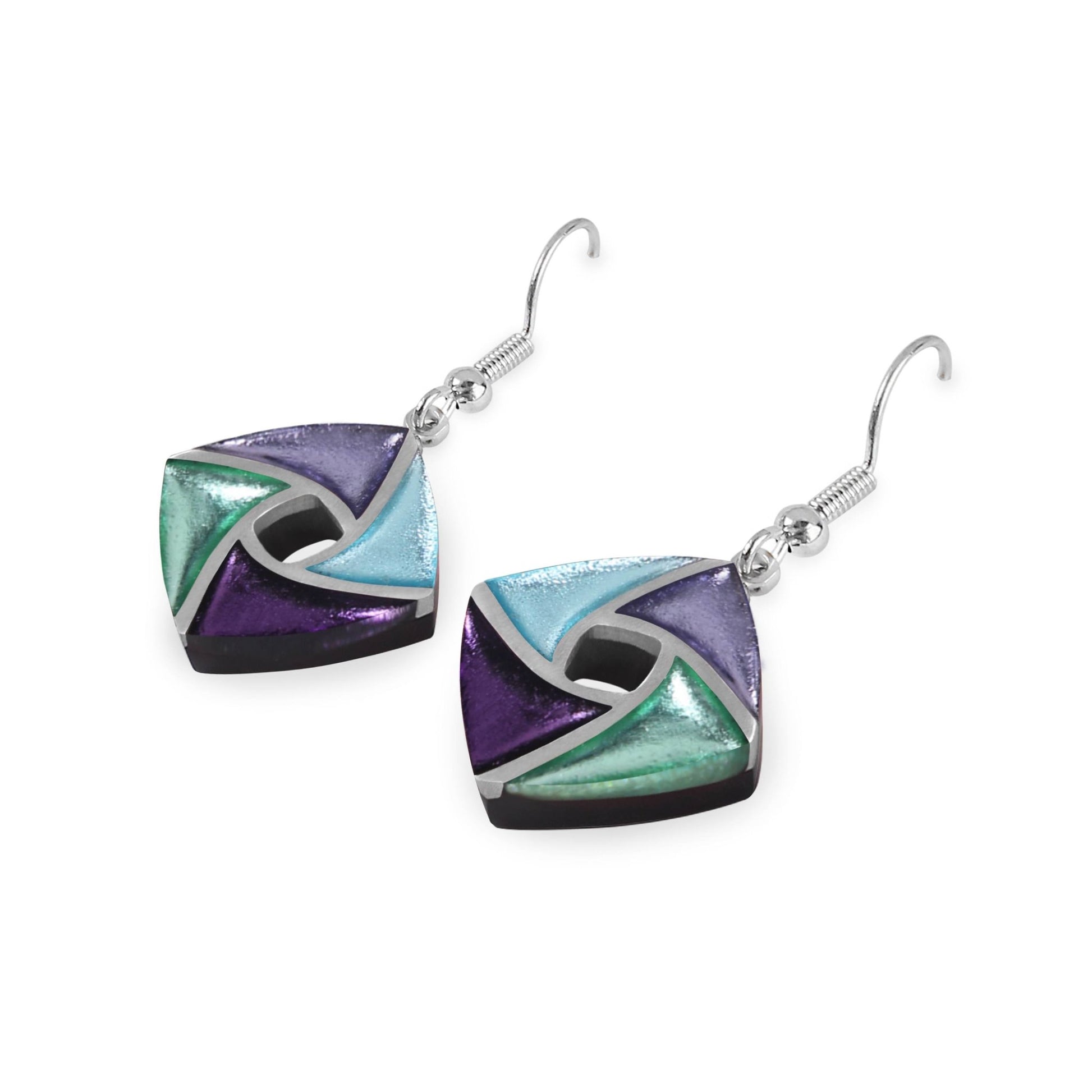 Bluebell Kite Shiny Small Fish Hook Earrings | The Jewellery Stop