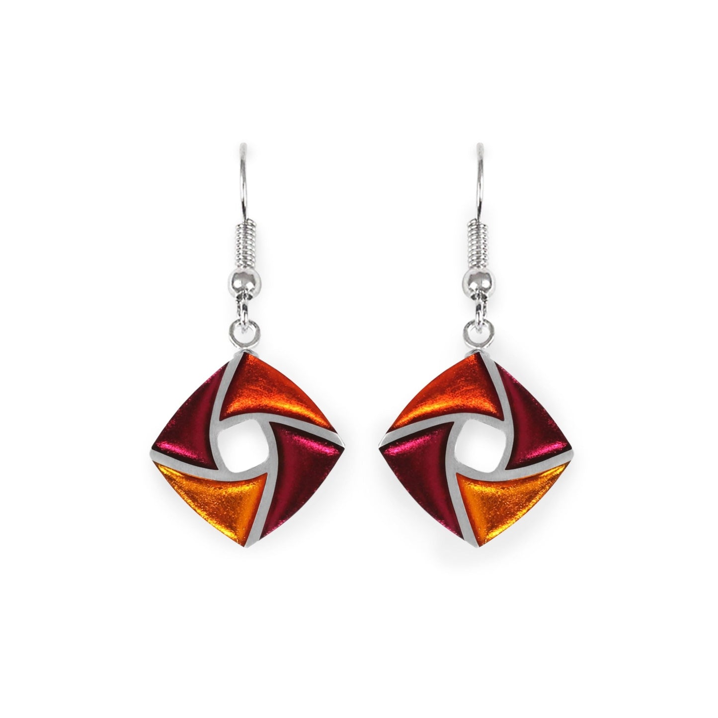 St Tropez Kite Shiny Small Fish Hook Earrings | The Jewellery Stop