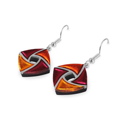 St Tropez Kite Shiny Small Fish Hook Earrings | The Jewellery Stop