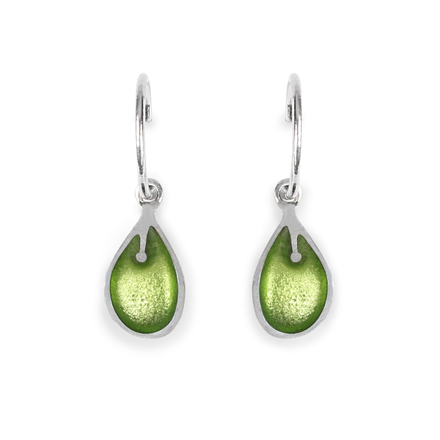 Kiwi Calachuchi Shiny Creole Earrings | The Jewellery Stop