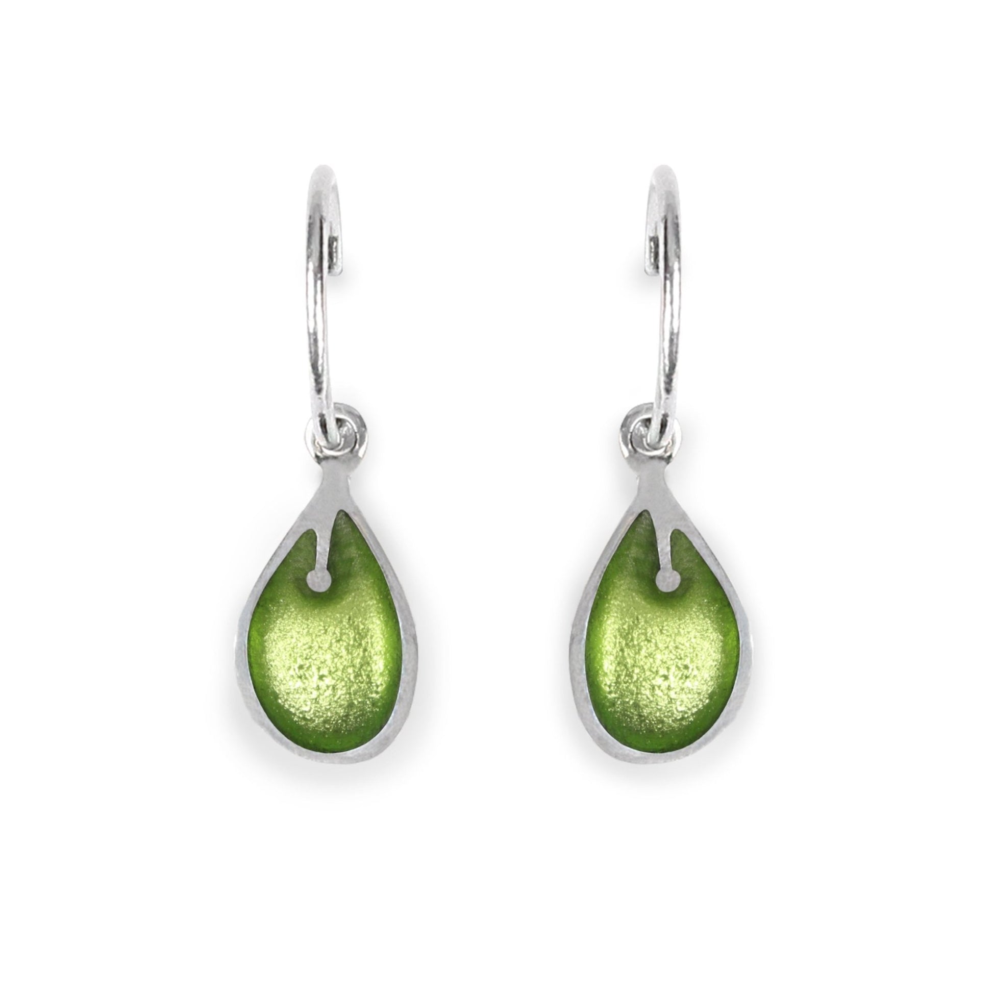 Kiwi Calachuchi Shiny Creole Earrings | The Jewellery Stop