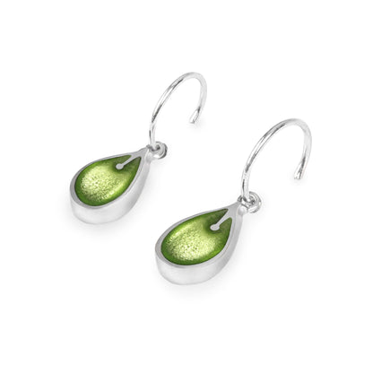 Kiwi Calachuchi Shiny Creole Earrings | The Jewellery Stop