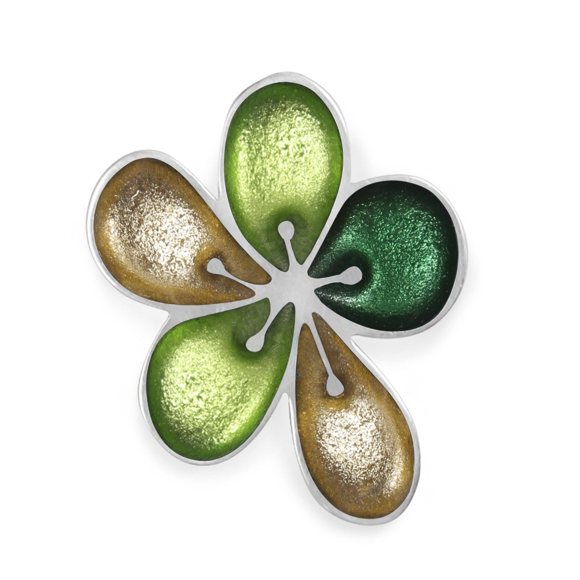 Kiwi Calachuchi Shiny Brooch | The Jewellery Stop