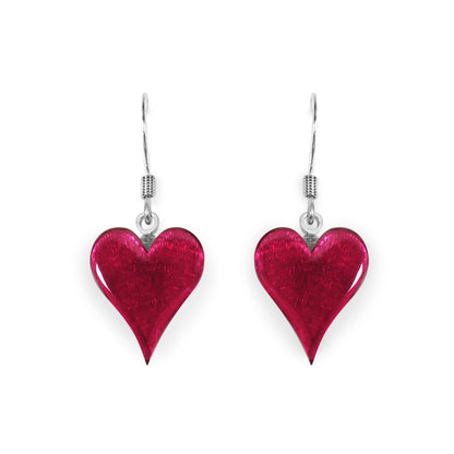 Pink Cupid Shiny Fish Hook Earrings | The Jewellery Stop