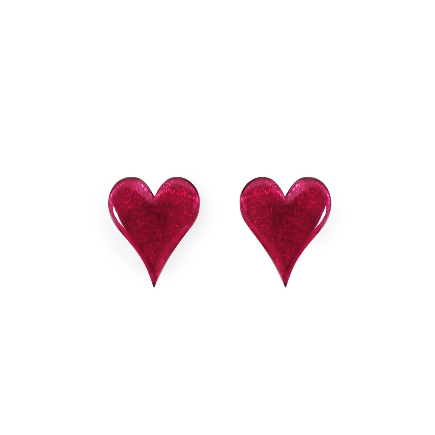 Pink Cupid Shiny Stud Earrings | The Jewellery Stop