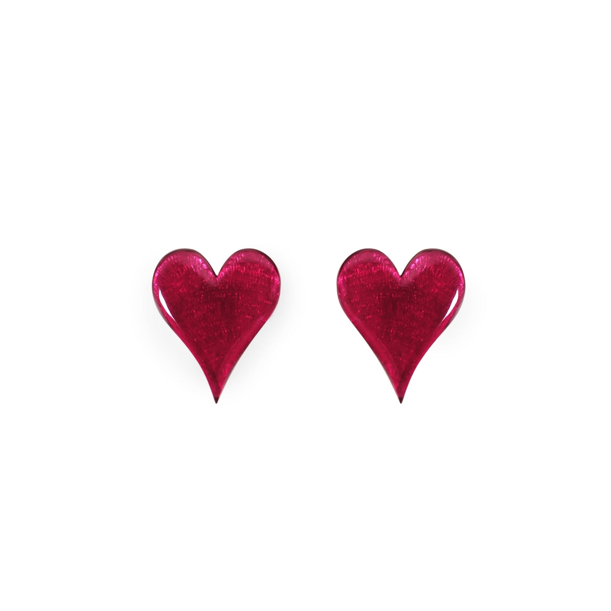 Pink Cupid Shiny Stud Earrings | The Jewellery Stop